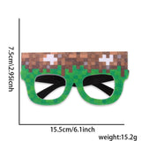 Themed Party Supplies Pixel Game Themed Headbands & Glasses – Children's Birthday Party Decorations