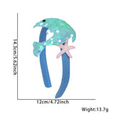 Themed Party Supplies Kids Ocean-Themed Headband – Mermaid Dolphin Party Costume Accessory