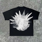 Street Unisex T-shirt Anime Pattern Print Street Tee