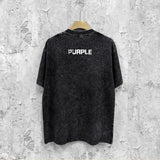 Purple Brand Distressed T Shirts Short Sleeve
