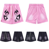 Hellstar Shorts Summer Leisure Sports Wash Split Shorts