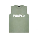 Purple Brand Tank T Shirts Sleeveless T-shirt Vest