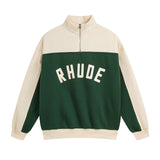 Rhude Pants & Jackets, Fleece Half Zip Jacket Men's and Women's Track Pants