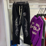 Hellstar Hoodie & Pants Wash Water Make Old Sweater