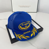 Rhude Hat Wheat Ear Letter Embroidery Old Baseball Cap