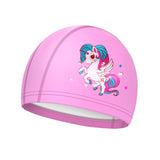 Swimming Goggles Rainbow Horse Cartoon Goggles Swimming Cap 2-piece Set