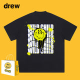 Drew T Shirts Smiley Face Alphabet Graffiti Print