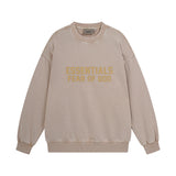 C.e sweatshirt early autumn fog seam-lined letter washed distressed crewneck pullover sweatshirt