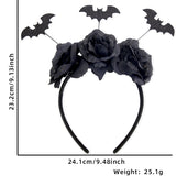 Halloween headband Halloween headband dark withered headdress holiday masquerade black rose headband