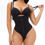 One-Piece Waist Slimming and Hip Lifting Body Shaping Large Size Breasted Zipper Corset