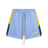 Rhude Shorts Embroidered Tether Casual Color Matching Shorts