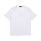 Men T-shirts Summer Paris Back Neck Old Short Sleeve Crew Neck T-Shirt Casual Half Sleeve
