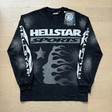Hellstar long-sleeve T-shirt old washing water loose casual T-shirt