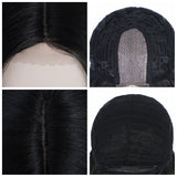Women's Wigs Lace Chemical Fiber Headgear Small Lace Medium Split Long Straight Hair Wigs
