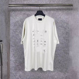 Men T-shirts Paris Full Print Short Sleeve Crew Neck T-Shirt Casual Half Sleeve