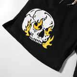Hellstar Shorts2024 Summer Skull Loose Shorts