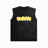 Purple Brand Distressed Tank T Shirts Distressed Sleeveless T-shirt Vest