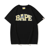 Bathing Ape T Shirt Summer Star Letter Bronzing Ape Man Print Short Sleeve T-Shirt