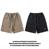 Shark Print Bape Shorts Ape Embroidery Label Casual Shorts Medium Pants Five-point Pants