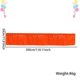 Themed Party Supplies Neon Theme Party Decoration Set – Fluorescent Fringe Curtains, Colorful Banners & Table Skirts