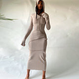 Women Dresses Fashionable Women's Dresses with Sun Protection - Elegant and Form-Fitting