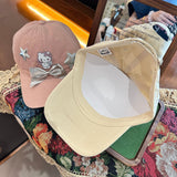 Y2k hot girl hat heavy industry angel bows baseball cap