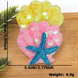 Themed Party Supplies Cartoon Seashell & Starfish Hair Clips – Ocean Theme Birthday Party Accessories