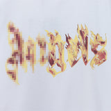 Palm Angels T Shirts Flame Letter Logo Short Sleeve T-Shirt