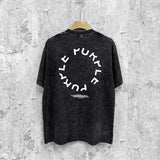 Purple Brand Distressed T Shirts Short Sleeve
