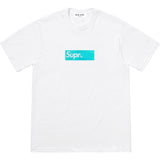 Men T-shirts 21FW Tiffany Co. Box Logo Tee Tiffany Joint Crew Neck Short Sleeve T-Shirt Men