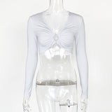 Women Tops Fashion Breathable Long Sleeves Top (Zj0415)