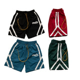 Rhude Shorts Striped Ribbon Color Matching Casual Quick-Drying Shorts Beach Pants