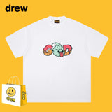 Drew T Shirts Cotton High Street Loose Short Sleeve