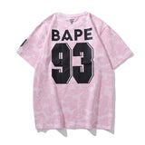 Bathing Ape T Shirt Joint Multi-Color Camouflage Short Sleeve T-Shirt