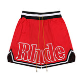 Rhude Shorts Striped Elastic Sport Mesh Basketball Shorts