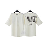 Palm Angels T Shirts Alphabet Slogan Printed Short Sleeve T-Shirt