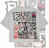 Street Unisex T-shirt Funny Anime Pattern Street Tee