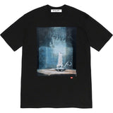 Mens T-shirts 21SS Fxxk Tee Dirty Candle Smoke Print Loose Short Sleeve Crew Neck T-Shirt