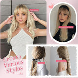 Women's Wigs Chemical Fiber Hair Blocks Bangs Long Curly Hair