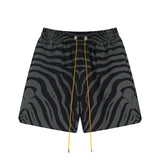 Rhude T Shirt Zebra Letter Embroidery Casual Short Sleeve Shirt, Shorts