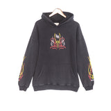 Rhude Hoodie Letter Design Washed Retro Hooded Sweater