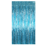 Themed Party Supplies Blue Tinsel Curtain – Mermaid Ocean Party Theme