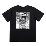 C.e t shirts reflective cinema pattern round neck pullover short sleeve men and women