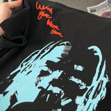 Mens T-shirts Travis Scott Cactus Jack Astroworld Portrait Fortnite Print Short Sleeves