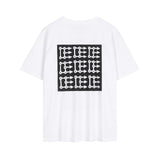 C.e t shirts pixel portrait pattern round neck pullover short sleeve for men and women