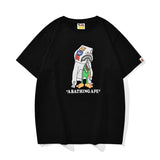 Bathing Ape T Shirt Summer, Shark Hoodie Printed Short Sleeve T-Shirt