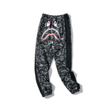Bathing Ape Pants Shark Head Luminous Starry Sky Casual Pants