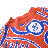Rhude sweater micro-label letter totem jacquard crew neck sweater