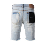 Purple Brand Denim Shorts High Street Blue