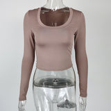 Women Tops Fashion Breathable Long Sleeves Top (ZJ0415)